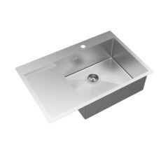 Мойка для кухни Iddis Haze 78х51х20 см врезная правая с крылом сталь сатин (HAZ78SRi77) - фото 4