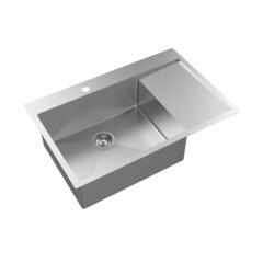 Мойка для кухни Iddis Haze 78х51х20 см врезная левая с крылом сталь сатин (HAZ78SLi77) - фото 8