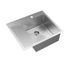 Мойка для кухни Iddis Haze 59х51х20 см врезная правая с крылом сталь сатин (HAZ59SRi77) - фото 6