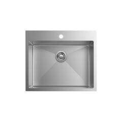 Мойка для кухни Iddis Haze 59х51х20 см врезная с сифоном сталь сатин (HAZ59S0i77) - фото 1