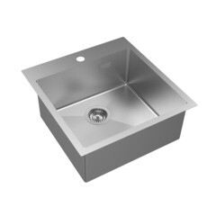 Мойка для кухни Iddis Haze 49х51х20 см врезная с сифоном сталь сатин (HAZ49S0i77) - фото 2