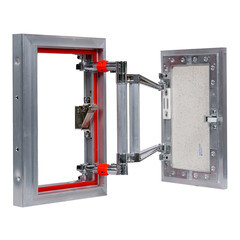 Люк ревизионный под плитку Практика EuroFormat-R алюминиевый 200х300 мм скрытый нажимной - фото 5