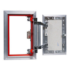 Люк ревизионный под плитку Практика EuroFormat-R алюминиевый 200х300 мм скрытый нажимной - фото 4