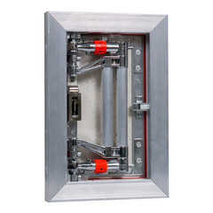 Люк ревизионный под плитку Практика EuroFormat-R алюминиевый 200х300 мм скрытый нажимной - фото 2