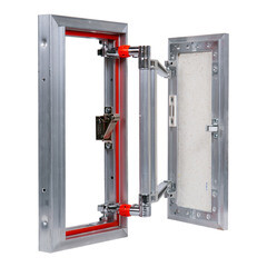 Люк ревизионный под плитку Практика EuroFormat-R алюминиевый 200х400 мм скрытый нажимной - фото 5