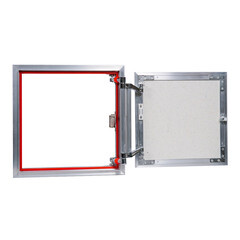 Люк ревизионный под плитку Практика EuroFormat-R алюминиевый 300х300 мм скрытый нажимной - фото 2