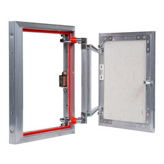 Люк ревизионный под плитку Практика EuroFormat-R алюминиевый 300х400 мм скрытый нажимной - фото 5