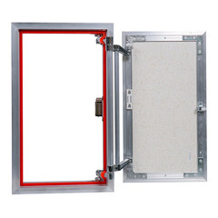 Люк ревизионный под плитку Практика EuroFormat-R алюминиевый 300х500 мм скрытый нажимной - фото 4