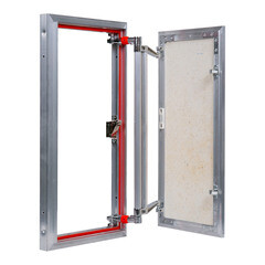 Люк ревизионный под плитку Практика EuroFormat-R алюминиевый 300х600 мм скрытый нажимной - фото 2