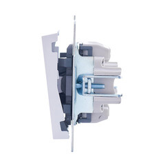 Выключатель Lezard Vesna трехклавишный встраиваемый белый (742-0288-109) - фото 9