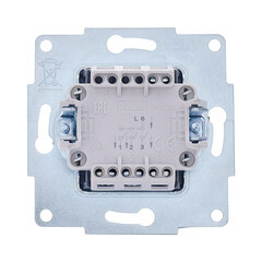 Выключатель Lezard Vesna трехклавишный встраиваемый белый (742-0288-109) - фото 6