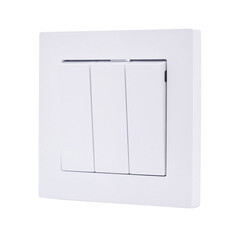 Выключатель Lezard Vesna трехклавишный встраиваемый белый (742-0288-109) - фото 4