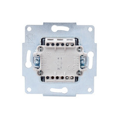 Выключатель Lezard Vesna одноклавишный встраиваемый белый с подсветкой (742-0288-111) - фото 4