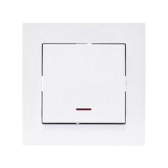 Выключатель Lezard Vesna одноклавишный встраиваемый белый с подсветкой (742-0288-111) - фото 2