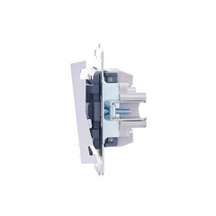 Выключатель Lezard Vesna двухклавишный встраиваемый белый с подсветкой (742-0288-112) - фото 8