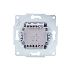 Выключатель Lezard Vesna двухклавишный встраиваемый белый с подсветкой (742-0288-112) - фото 2