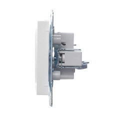 Розетка Lezard Vesna встраиваемая белая (742-0288-121B) - фото 2