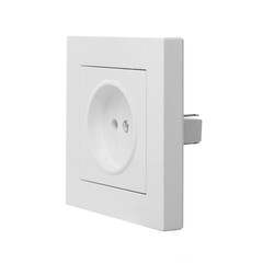 Розетка Lezard Vesna встраиваемая белая (742-0288-121B) - фото 4