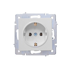 Изображение товара Розетка Lezard Vesna встраиваемая белая (742-0288-122B)