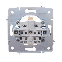 Розетка Lezard Vesna встраиваемая белая со шторками (742-0288-124B) - фото 2