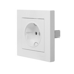 Розетка Lezard Vesna встраиваемая белая со шторками (742-0288-124B) - фото 6