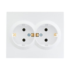 Изображение товара Розетка Lezard Vesna встраиваемая белая (742-0200-127B)