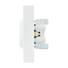 Розетка Lezard Vesna встраиваемая белая (742-0200-127B) - фото 4