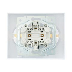 Розетка Lezard Vesna встраиваемая белая (742-0200-127B) - фото 3