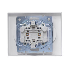 Розетка Lezard Vesna встраиваемая белая (742-0200-128B) - фото 5