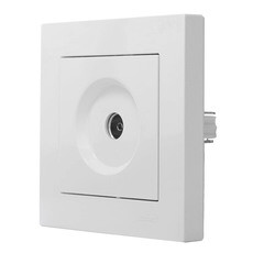 Розетка телевизионная Lezard Vesna встраиваемая белая RJ11 (742-0288-130) - фото 5