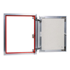 Люк ревизионный под плитку Практика EuroFormat-R алюминиевый 400х400 мм скрытый нажимной - фото 4