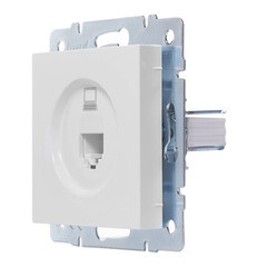 Розетка компьютерная Lezard Vesna встраиваемая белая RJ45 (742-0288-139) - фото 2