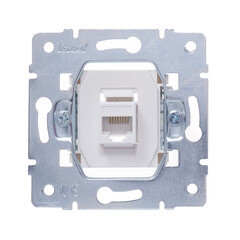 Розетка компьютерная Lezard Vesna встраиваемая белая RJ45 (742-0288-139) - фото 8