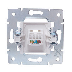 Розетка компьютерная Lezard Vesna встраиваемая белая RJ45 (742-0288-139) - фото 6