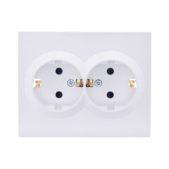 Изображение товара Розетка Lezard Vesna встраиваемая крем со шторками (742-0300-178B)