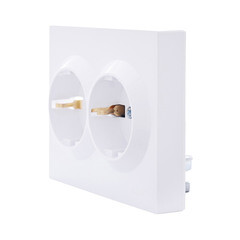 Розетка Lezard Vesna встраиваемая крем со шторками (742-0300-178B) - фото 7