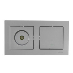 Рамка Lezard Vesna двухместная платина (742-3500-147) - фото 4