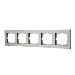 Рамка Lezard Vesna пятиместная платина (742-3500-150) - фото 5