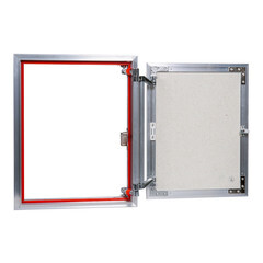 Люк ревизионный под плитку Практика EuroFormat-R алюминиевый 400х500 мм скрытый нажимной - фото 3