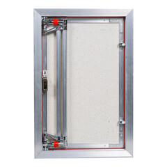 Люк ревизионный под плитку Практика EuroFormat-R алюминиевый 400х500 мм скрытый нажимной - фото 4