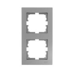 Изображение товара Рамка Lezard Vesna двухместная платина (742-3500-152)