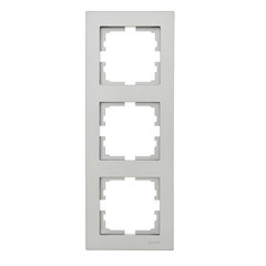 Рамка Lezard Vesna трехместная платина (742-3500-153) - фото 1