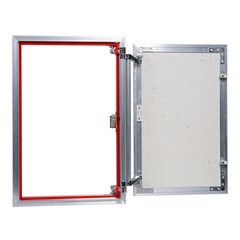 Люк ревизионный под плитку Практика EuroFormat-R алюминиевый 400х600 мм скрытый нажимной - фото 3