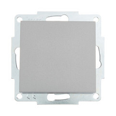 Изображение товара Выключатель Lezard Vesna одноклавишный встраиваемый платина (742-3588-100)