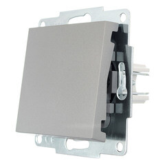 Выключатель Lezard Vesna одноклавишный встраиваемый платина (742-3588-100) - фото 5