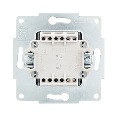 Выключатель Lezard Vesna одноклавишный встраиваемый платина (742-3588-100) - фото 3