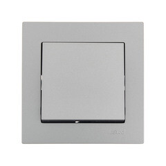 Выключатель Lezard Vesna одноклавишный встраиваемый платина (742-3588-100) - фото 2