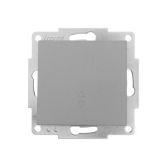 Выключатель Lezard Vesna одноклавишный встраиваемый платина проходной (742-3588-105) - фото 1