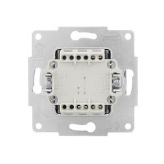 Выключатель Lezard Vesna одноклавишный встраиваемый платина проходной (742-3588-105) - фото 4