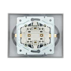 Розетка Lezard Vesna встраиваемая платина со шторками (742-3500-178B) - фото 4